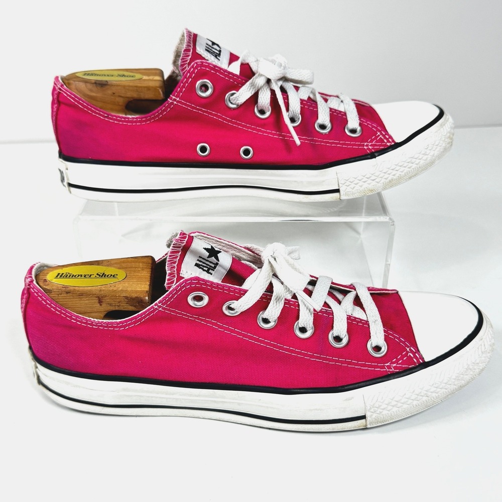 Pink Converse Chuck Taylor Low Top Canvas Sneakers M7 W9 Y2K Coquette Barbie